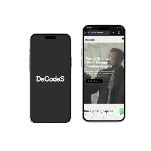 promotional video services displayed on mobile by DeCodeS Tech