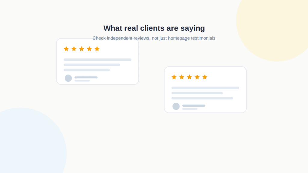 client reviews and testimonials digital marketing agency